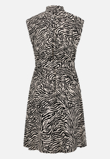 Midikleid  mit Zebraprint  / Rückseite