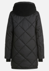 Steppjacke mit Plüsch / Rückseite