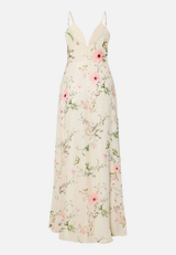 Abendkleid mit Muster / Rückseite