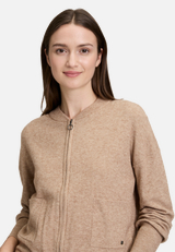 Strick-Cardigan mit Reißverschluss / Detailbild