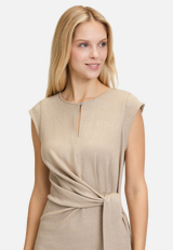 Jerseykleid mit Lurexfaden / Detailbild