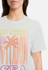 Printshirt mit Rundhalsausschnitt / Detailbild