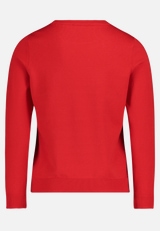 Basic-Strickpullover mit Rundhalsausschnitt / Rückseite