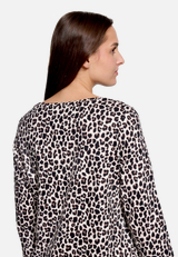 Leo-Shirt  3/4 Arm mit Rundhalsausschnitt / Detailbild