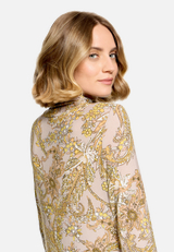 Rollkragenshirt mit Paisley-Muster / Detailbild