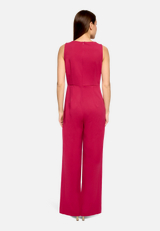 Jumpsuit mit Volant / Modellfoto Rückseite