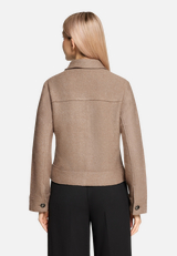 Blazer-Jacke mit aufgesetzten Taschen / Modellfoto Rückseite