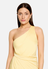 Abendkleid mit Raffung / Detailbild