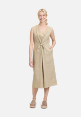 Leinenkleid mit Cut-Outs / Modellfoto Vorderseite