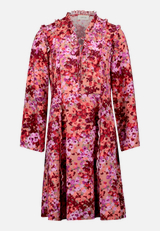 Volantkleid mit Rüschen / Vorderseite