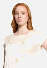 Casual-Shirt mit Rippbündchen / Detailbild