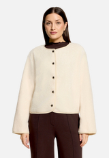 Sweatjacke langarm / Modellfoto Vorderseite