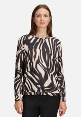 Casual-Shirt mit Tunnelzug / Modellfoto Vorderseite