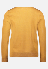 Basic-Strickpullover mit Rundhalsausschnitt / Rückseite
