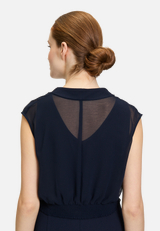 Abendkleid mit Raffung / Detailbild