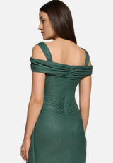 Abendkleid im Glitzer-Look / Detailbild