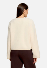 Sweatjacke langarm / Modellfoto Rückseite