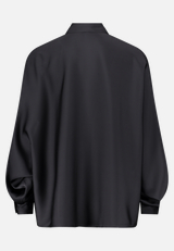 Satin-Bluse mit Kragen / Rückseite