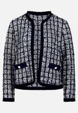 Strick-Cardigan mit Fransen / Vorderseite