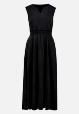 Midikleid mit elastischem Bund / Vorderseite