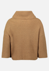 Strickpullover mit Kragen / Rückseite
