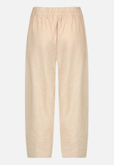 Leinenhose mit Gummizug / Rückseite