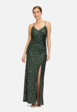 Abendkleid figurbetont / Modellfoto Vorderseite