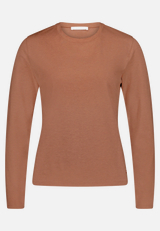 Casual-Shirt mit Rundhalsausschnitt / Vorderseite