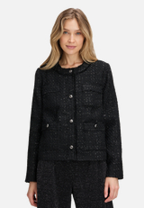 Blazer-Jacke mit Fransen / Modellfoto Vorderseite
