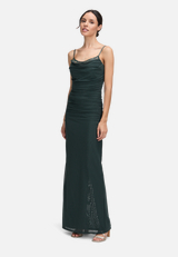 Abendkleid mit Spitzeneinsatz / Modellfoto Vorderseite
