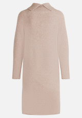 Strickkleid mit Turtle Neck / Rückseite