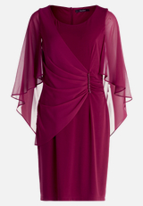Cocktailkleid mit Raffung / Vorderseite