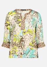 Schlupfbluse mit Blumenprint / Vorderseite