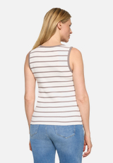 Basic-Top mit Rundhalsausschnitt / Modellfoto Rückseite