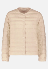 Daunen-Steppjacke mit Rundhalsausschnitt / Vorderseite