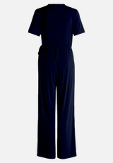 Jumpsuit mit Bindegürtel / Rückseite