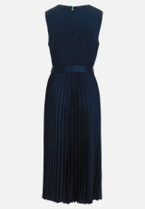 Chiffonkleid mit Plissee / Rückseite