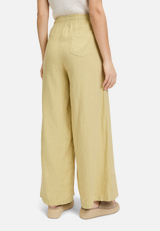 Leinenhose unifarben / Modellfoto Rückseite