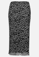Bleistiftrock mit Leoprint / Vorderseite