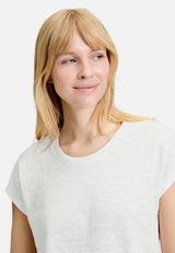 Strukturshirt mit Tunnelzug / Detailbild