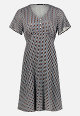 Blusenkleid Mini mit grafischem Muster  / Vorderseite