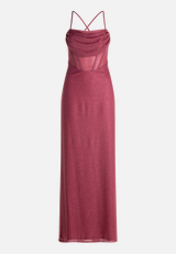 Abendkleid im Glitzer-Look / Vorderseite