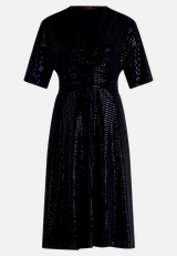 Cocktailkleid im Glitzer-Look / Vorderseite