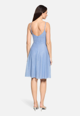 Cocktailkleid knöchellang / Modellfoto Rückseite