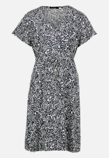 Blusenkleid Mini mit Bindegürtel  / Vorderseite