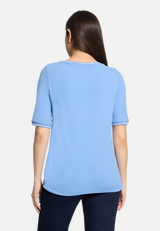 Casual-Shirt mit Tunnelzug / Modellfoto Rückseite