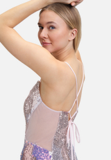 Abendkleid mit Pailletten / Detailbild