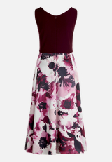 Cocktailkleid mit ausgestelltem Rock / Rückseite