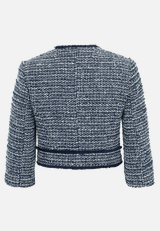 Bolero-Jacke mit aufgesetzten Taschen / Rückseite