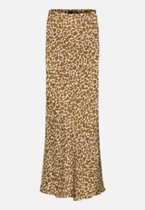 Satinrock mit Leoprint / Vorderseite